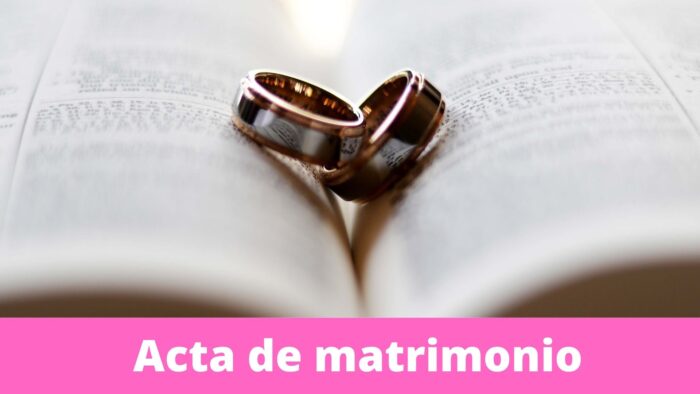 acta matriominio